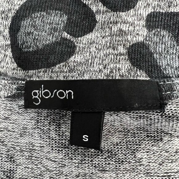 Gibson Womens Casual Top Multicolor Leopard Long Sleeve Stretch Scoop Neck Small - Picture 11 of 11